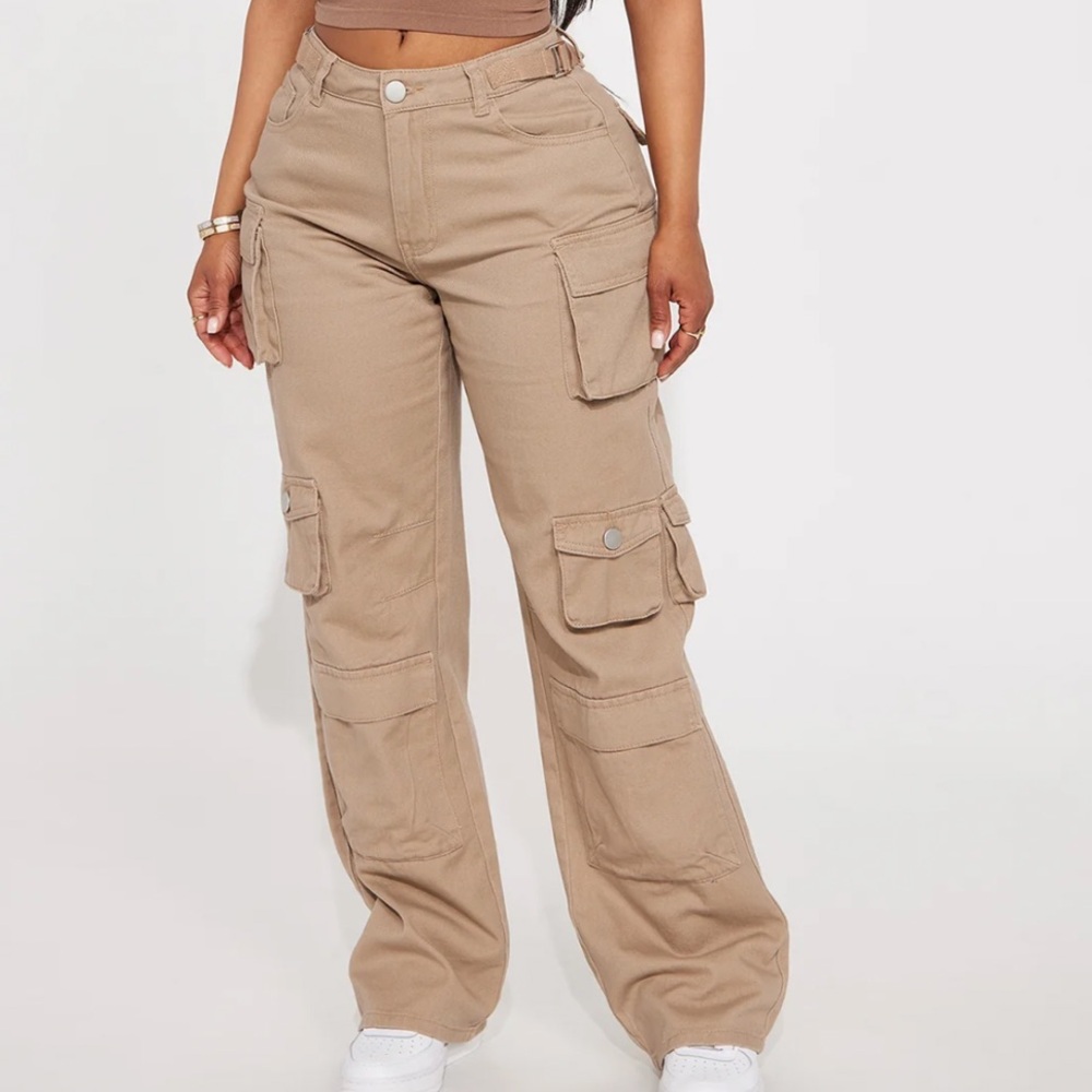 Count On It Straight Leg Cargo Pant - Khaki
